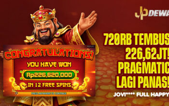 PRAGMATIC LAGI PANAS! JOVI**** TEMBUS 226,62 JUTA DARI BET 720 RIBU!
